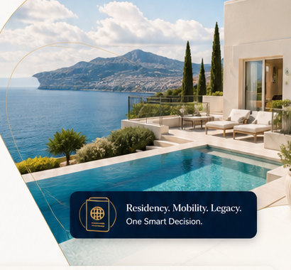 Luxury global residency lifestyle visual for Indian investors
