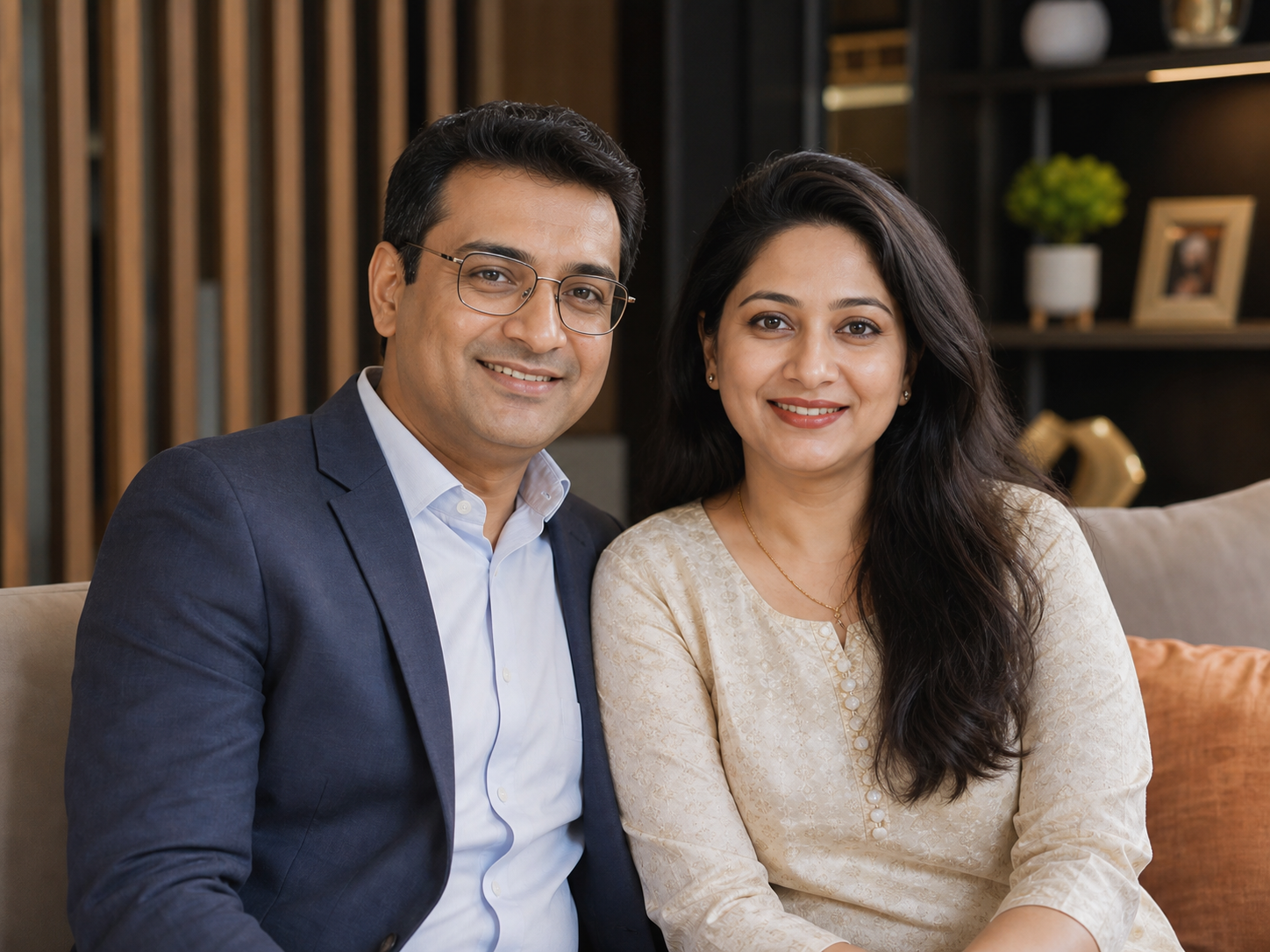 Illustrative Kolkata family portrait